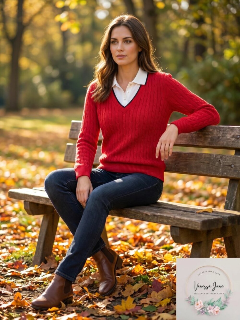 RALPH Lauren Women's Active Golf 2 Cable Knit Sweater, Size XL/Red - Picture 1 of 3